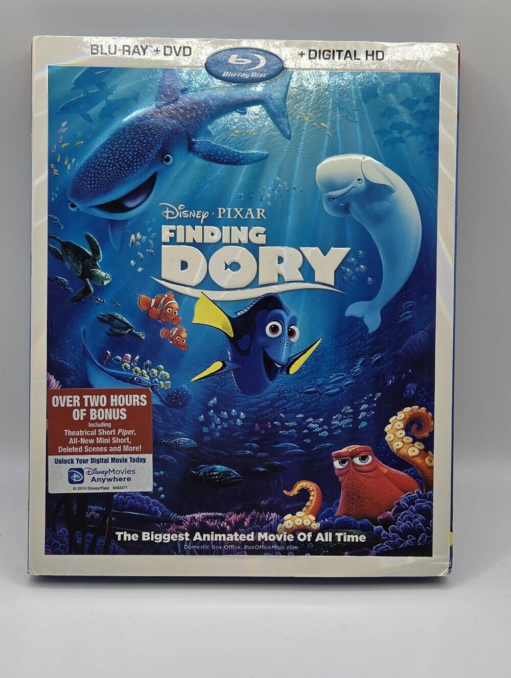 Disney Pixar Finding Dory Blu-Ray DVD Digital HD Combo Pack